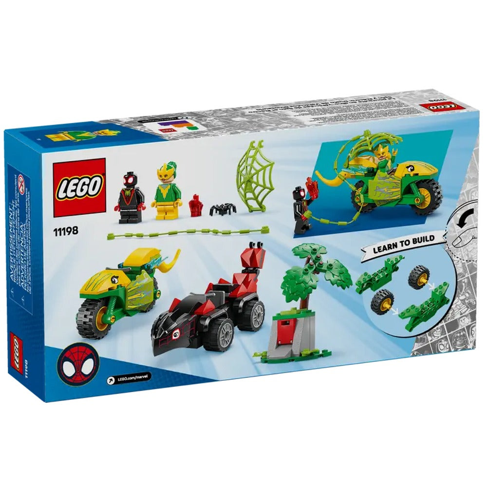 Spin y Electro: Duelo de Vehículos Dinosaurio
