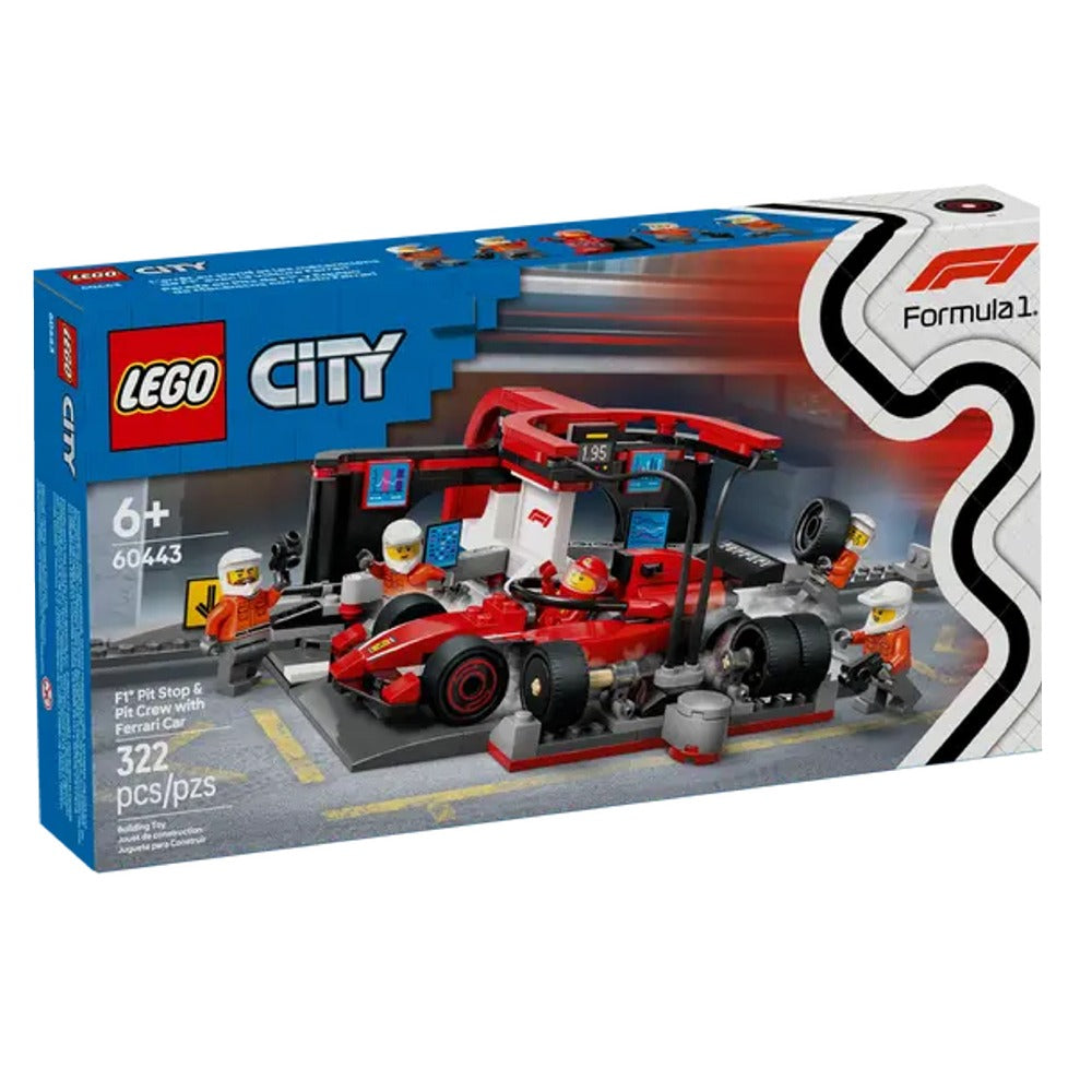 Parada en Boxes de F1® y Equipo de Mecánicos con Coche Ferrari