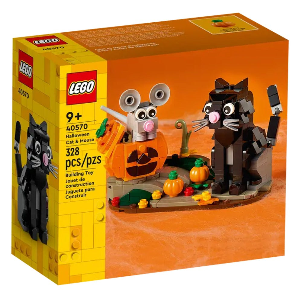 Gato y Ratón de Halloween