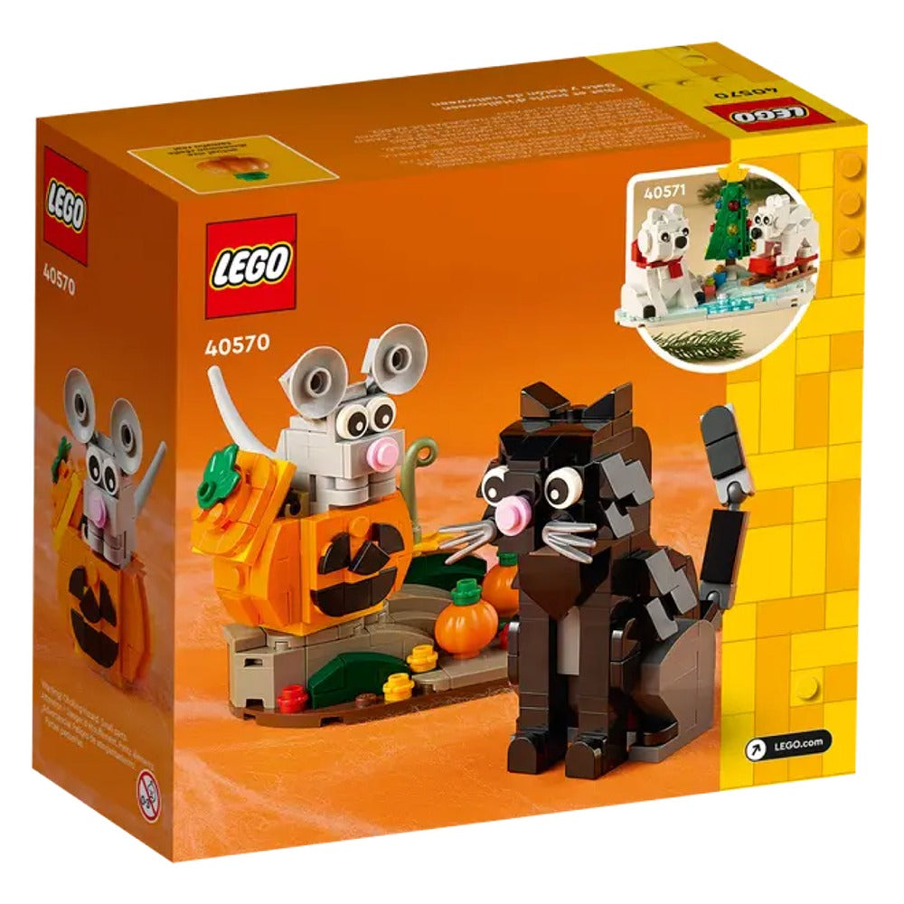 Gato y Ratón de Halloween