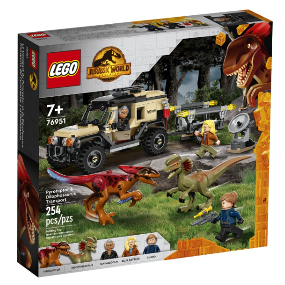 Transporte del Pyrorraptor y el Dilofosaurio