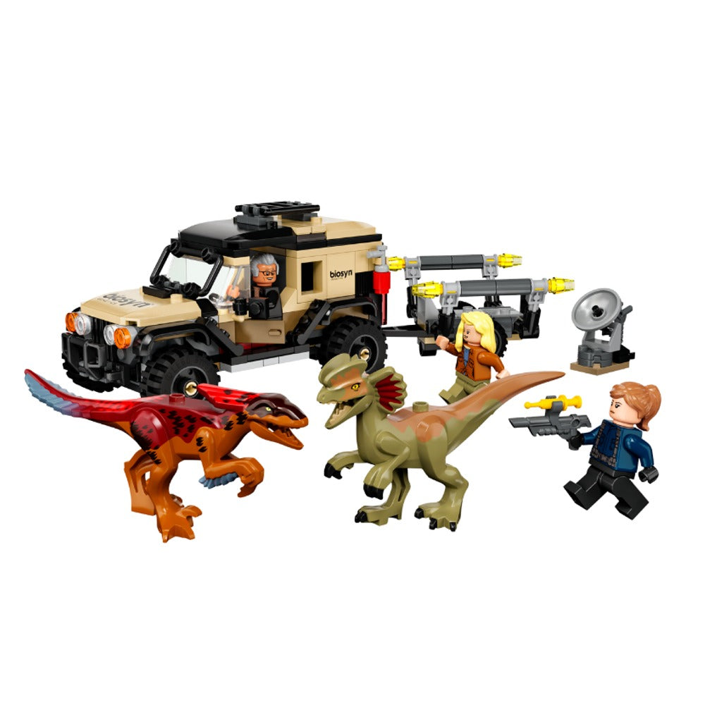 Transporte del Pyrorraptor y el Dilofosaurio