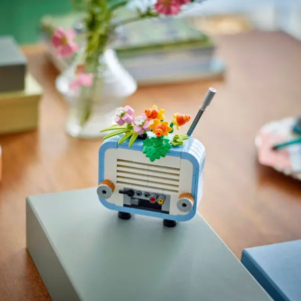 Tocadiscos con Flores