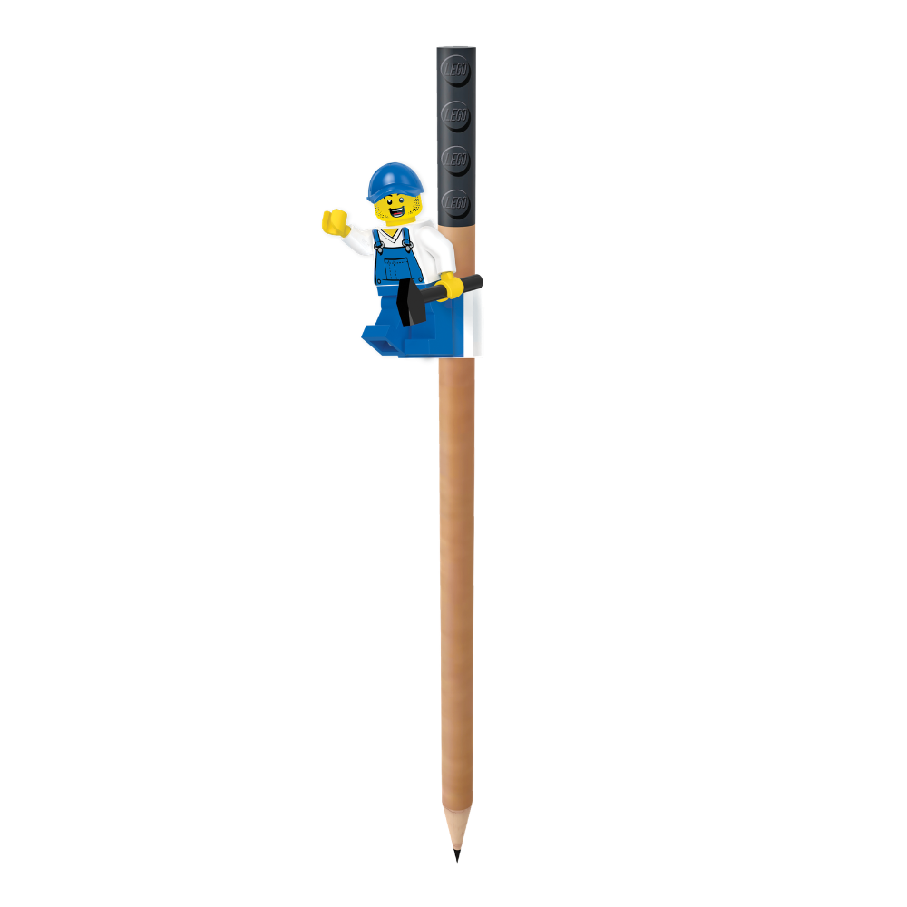 Paquete de 12 Lápices de Colores, Incluye Minifigura