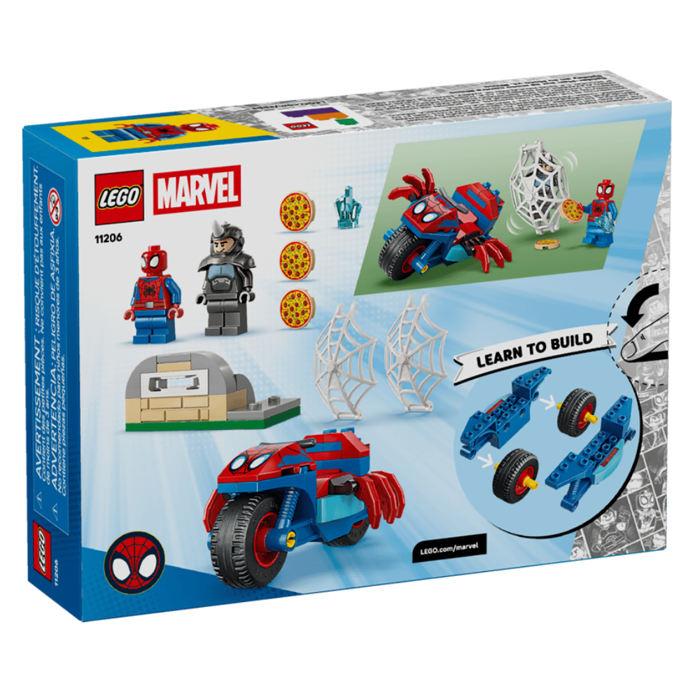 Spidey en su Moto vs. Rino
