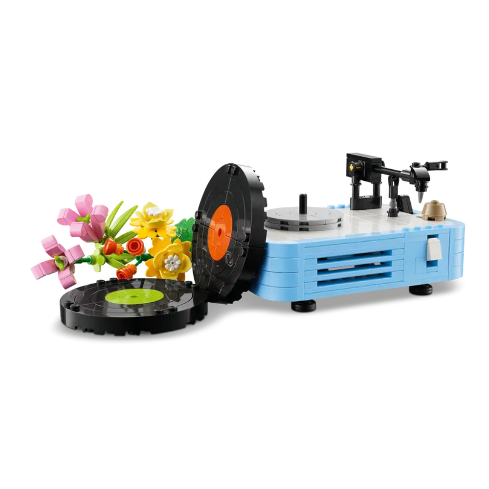 Tocadiscos con Flores