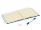 Cuaderno Azul con Bolígrafo de Gel, Tapa Dura