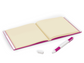 Cuaderno Violeta con Bolígrafo de Gel, Tapa Dura
