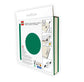 Cuaderno Verde con Bolígrafo de Gel, Tapa Dura