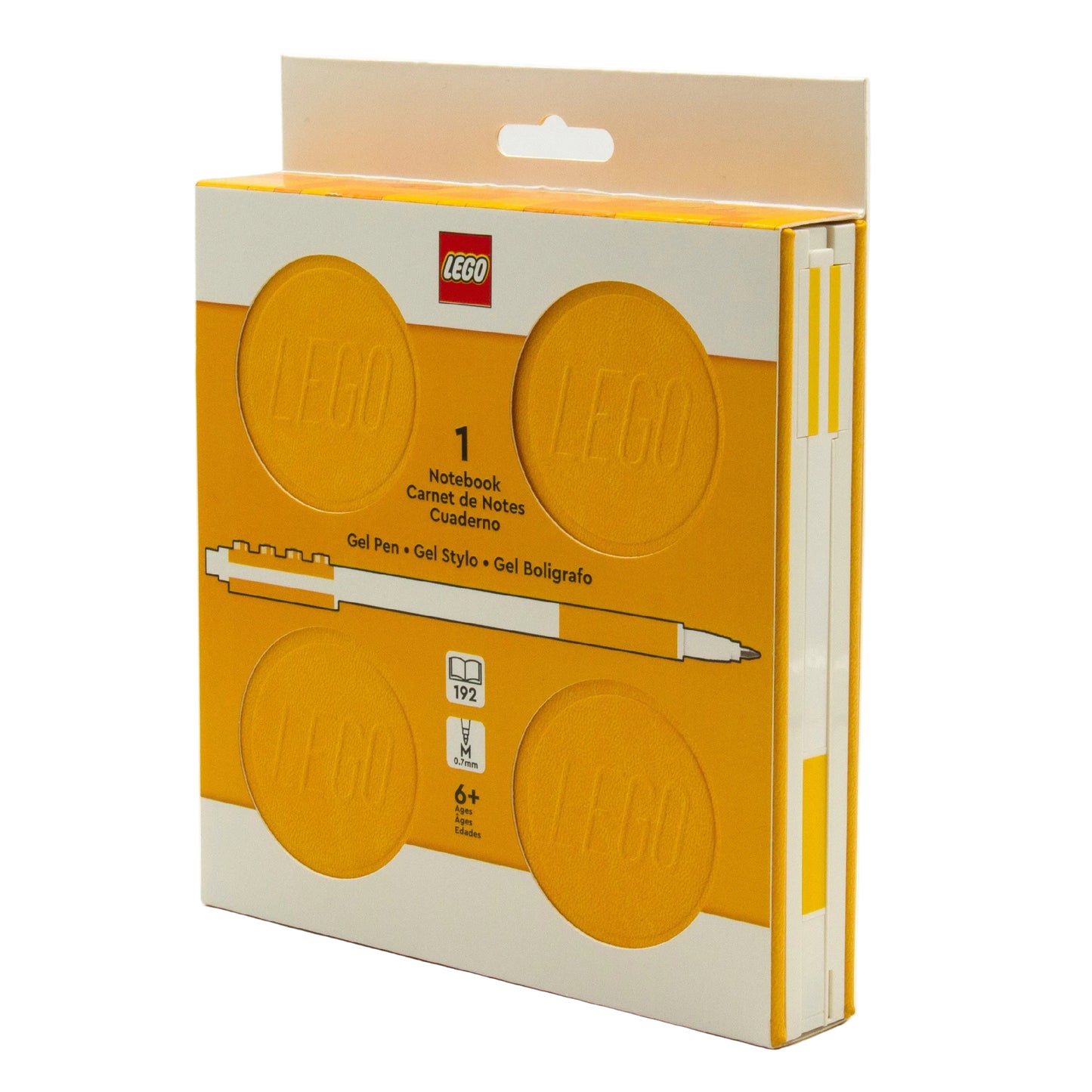 Cuaderno Amarillo con Bolígrafo de Gel, Tapa Dura