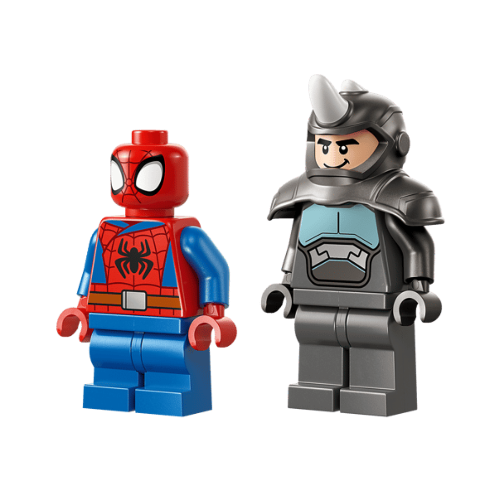 Spidey en su Moto vs. Rino