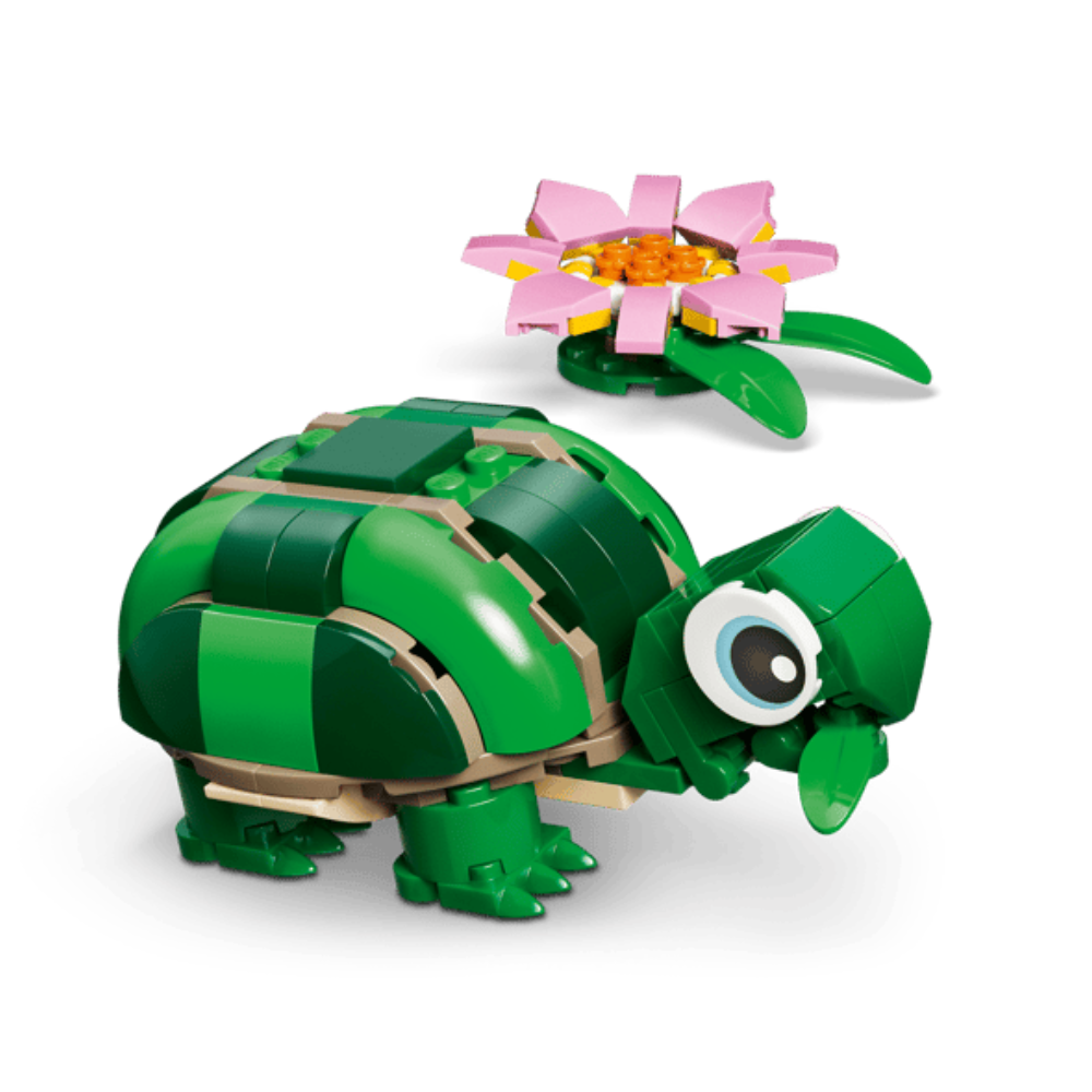 Tortuga con Flor de Nenúfar