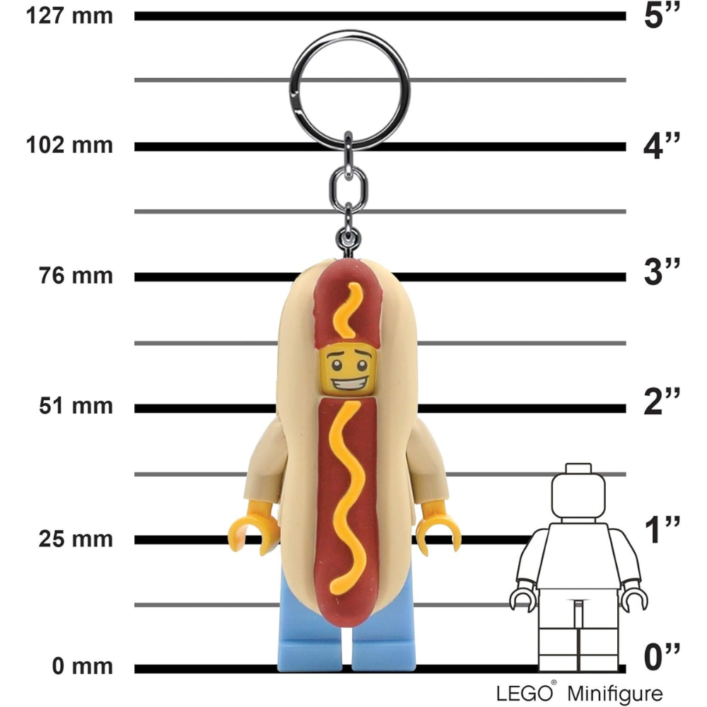 Minifiguras Llaveros con luz Clásicos, Paquete de 16