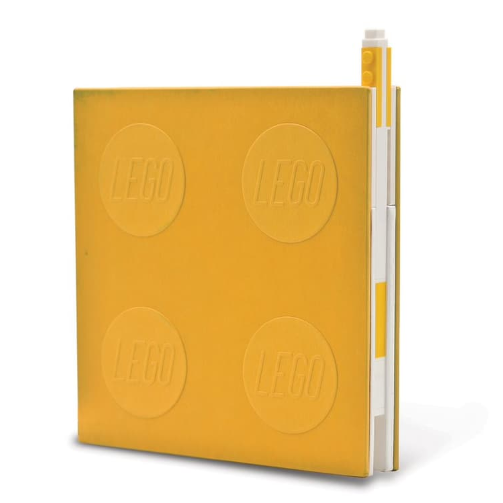 Cuaderno Amarillo con Bolígrafo de Gel, Tapa Dura