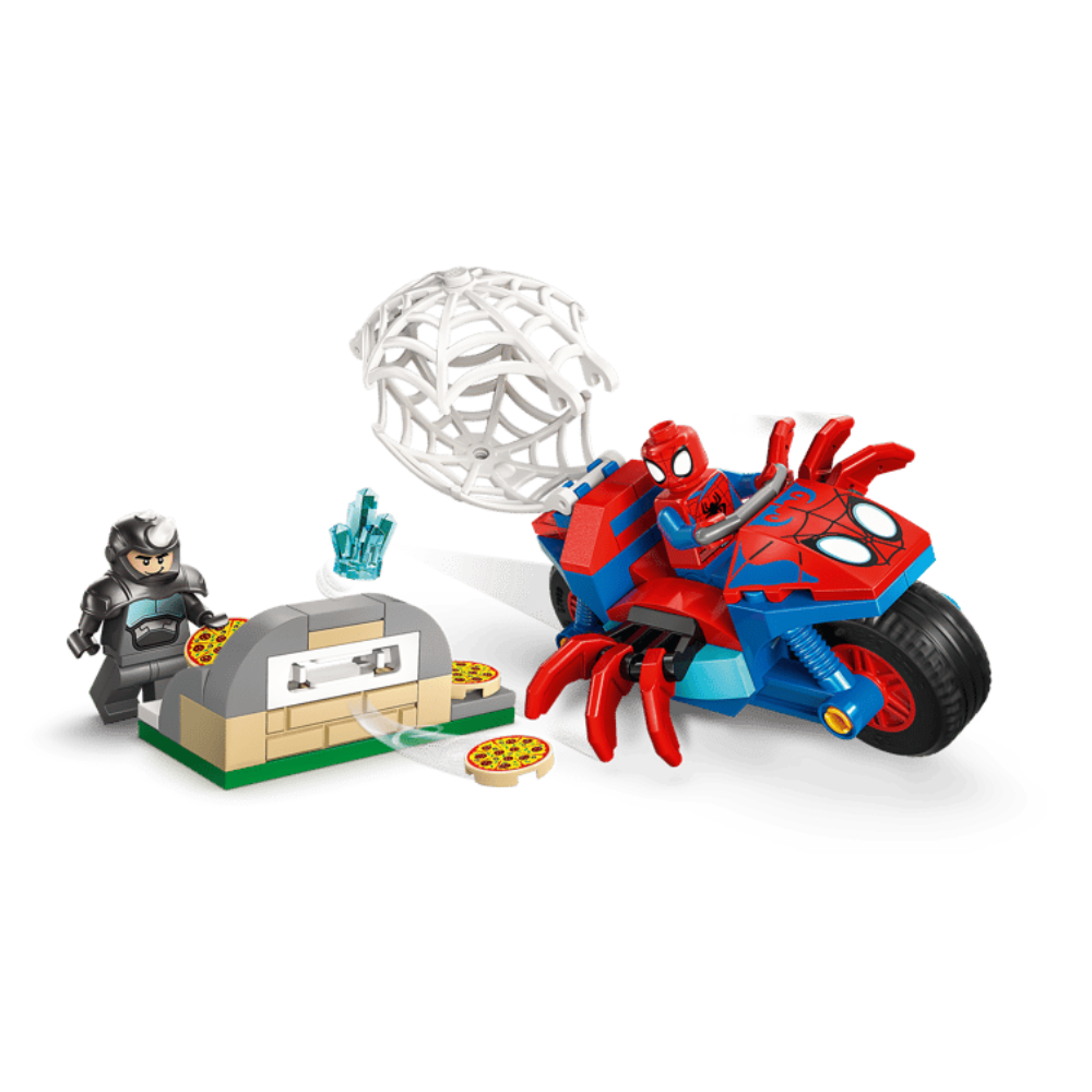 Spidey en su Moto vs. Rino