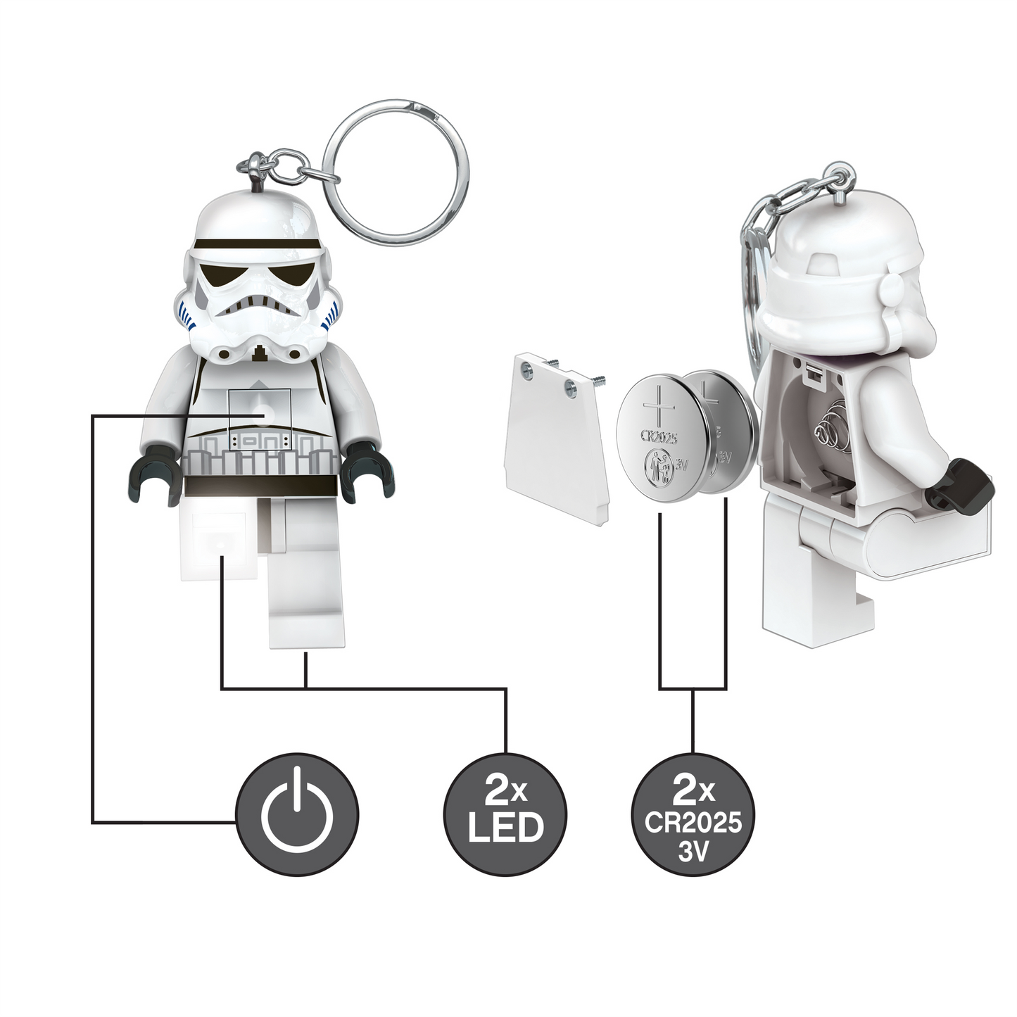 Llavero Grande de Stormtrooper con Luz