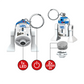 Llavero Grande de R2-D2 con Luz